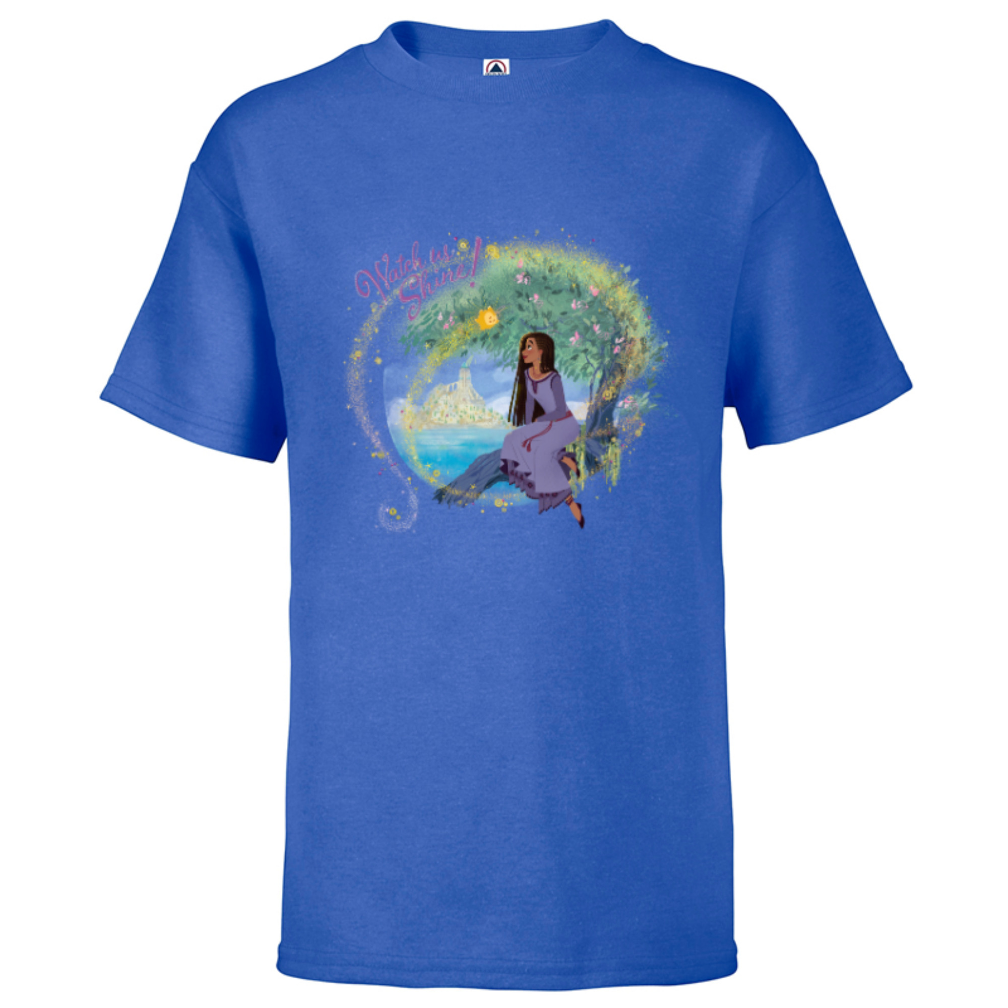Disney Wish Asha and Star Rosas Castle Watch Us Shine - Short Sleeve T ...