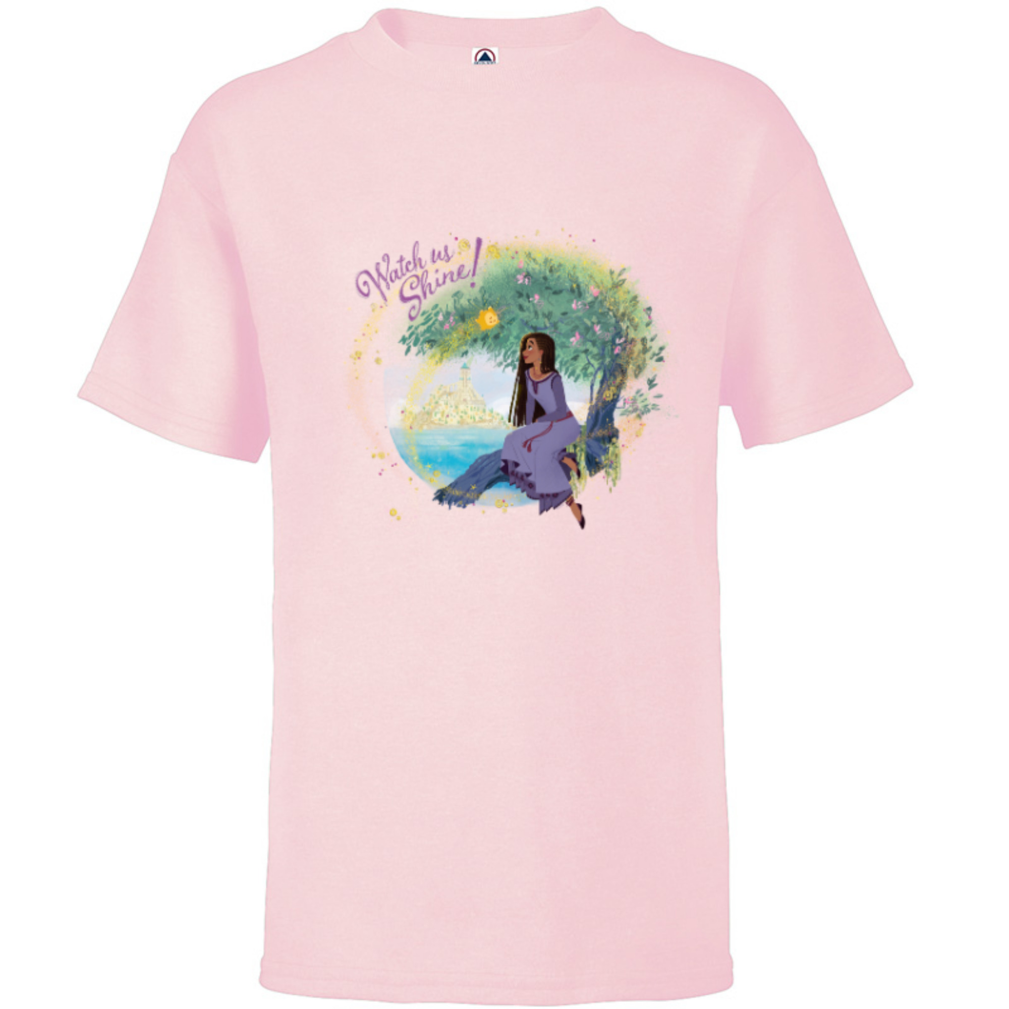 Disney Wish Asha and Star Rosas Castle Watch Us Shine - Short Sleeve T ...