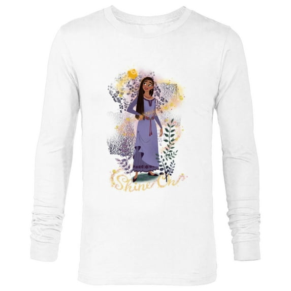 Disney Wish Asha and Star Shine On - Long Sleeve T-Shirt for Men - Customized-White