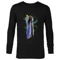 thumbnail image 1 of Disney Wish Asha and Star Watercolor Archway - Long Sleeve T-Shirt for Men - Customized-Black, 1 of 5