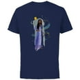thumbnail image 1 of Disney Wish Asha and Star Watercolor Archway - Short Sleeve Cotton T-Shirt for Adults - Customized-Navy, 1 of 5