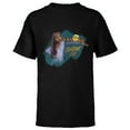 thumbnail image 1 of Disney Wish Asha and Star with Bird Friends Shine On - Short Sleeve T-Shirt for Kids - Customized-Black, 1 of 5