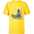 thumbnail image 1 of Disney Wish Asha and Valentino Just Kid-ding Around Funny - Short Sleeve T-Shirt for Kids - Customized-Yellow, 1 of 5