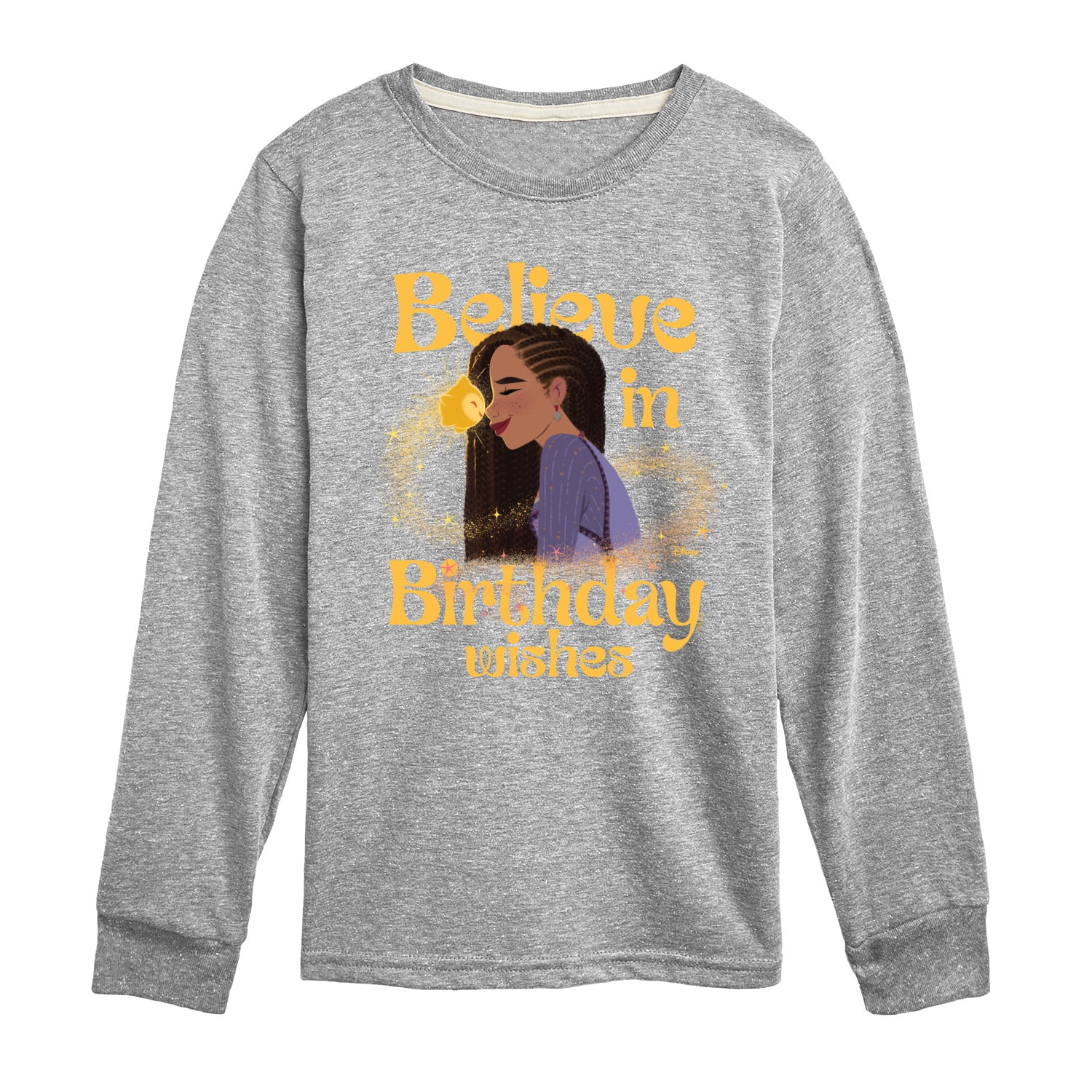 Disney - Wish - Believe Birthday Wishes - Toddler and Youth Long Sleeve ...