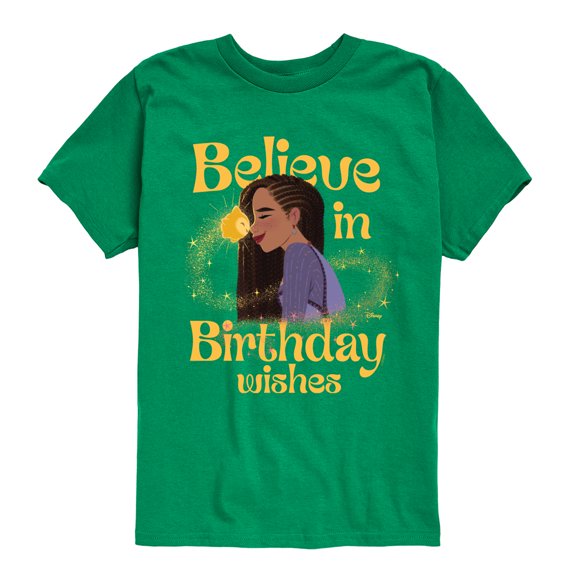 Disney - Wish - Believe Birthday Wishes - Youth And Toddler Short Sleeve T-Shirt