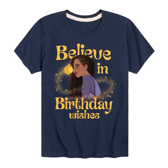 Disney - Wish - Believe Birthday Wishes - Youth And Toddler Short Sleeve T-Shirt