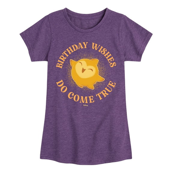 Disney - Wish - Birthday Wishes Come True - Toddler and Youth Girls Fitted Short Sleeve T-Shirt