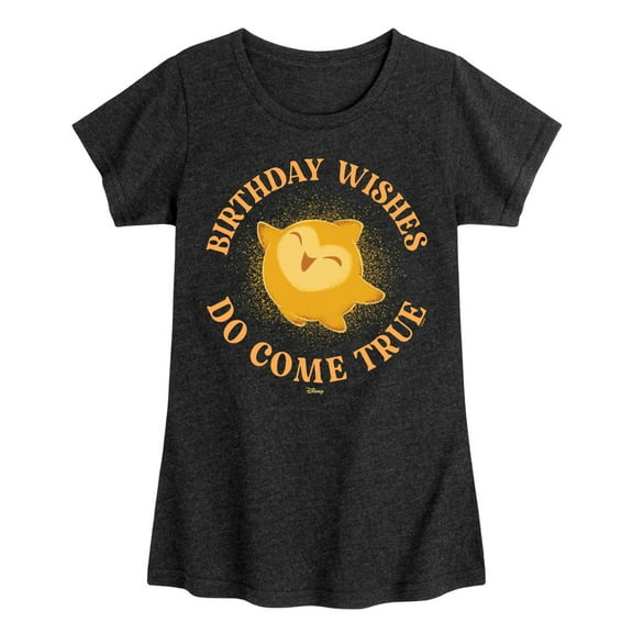 Disney - Wish - Birthday Wishes Come True - Toddler and Youth Girls Fitted Short Sleeve T-Shirt