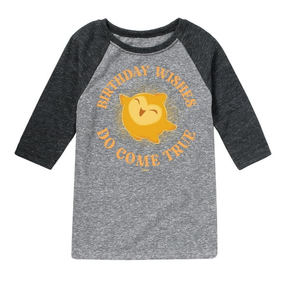 Disney Wish - Birthday - Wishes Do Come True - Toddler & Youth Raglan Graphic T-Shirt