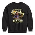 thumbnail image 1 of Disney Wish - Birthday - Wishing For Magic Filled Day - Toddler & Youth Crewneck Fleece Sweatshirt, 1 of 5