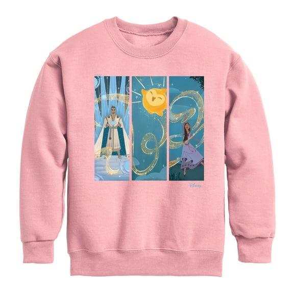 Disney Wish - Character Panels - Toddler & Youth Crewneck Fleece Sweatshirt