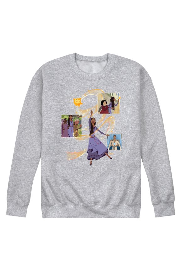 Wish - Collage OF Friends - Men's Crew Neck Fleece Pullover
