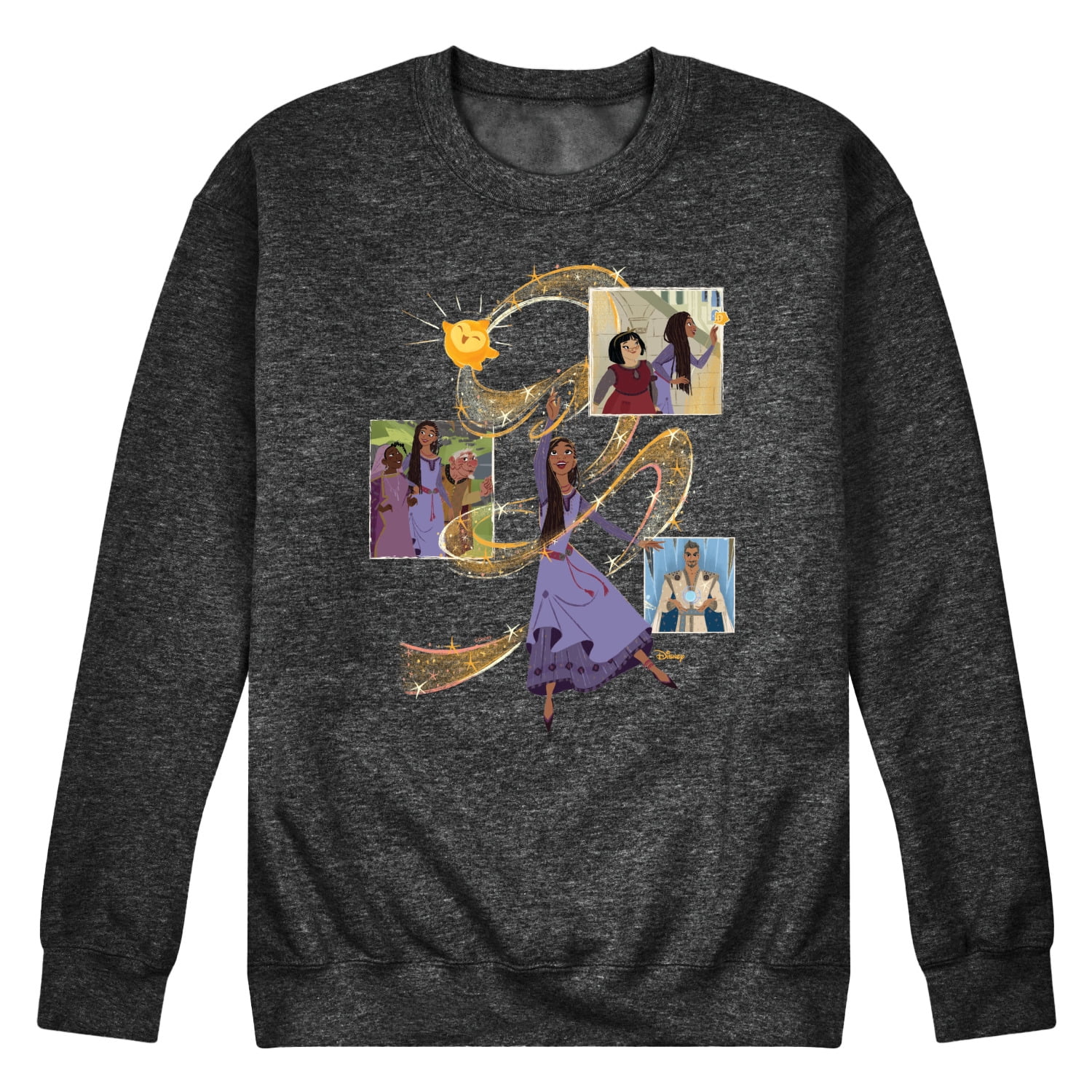 Disney Wish - Collage OF Friends - Men's Crew Neck Fleece Pullover ...