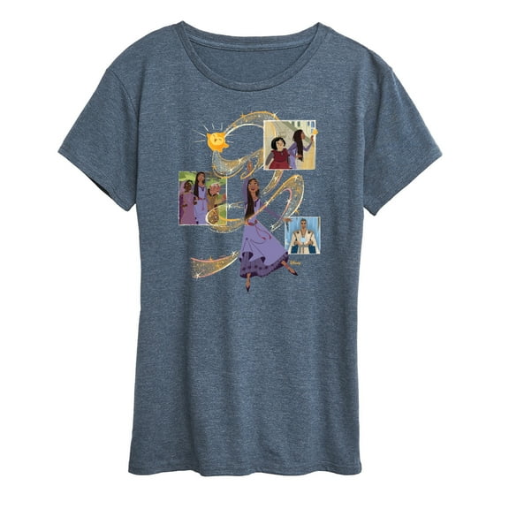 Disney Wish - Collage OF Friends - Women's Short Sleeve Graphic T-Shirt
