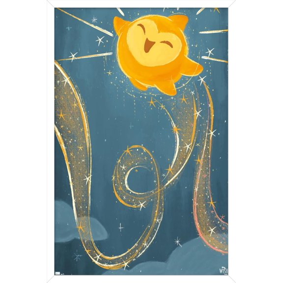 Disney Wish - Collage Poster 5 (Star) Wall Poster, 22.375" x 34" Framed