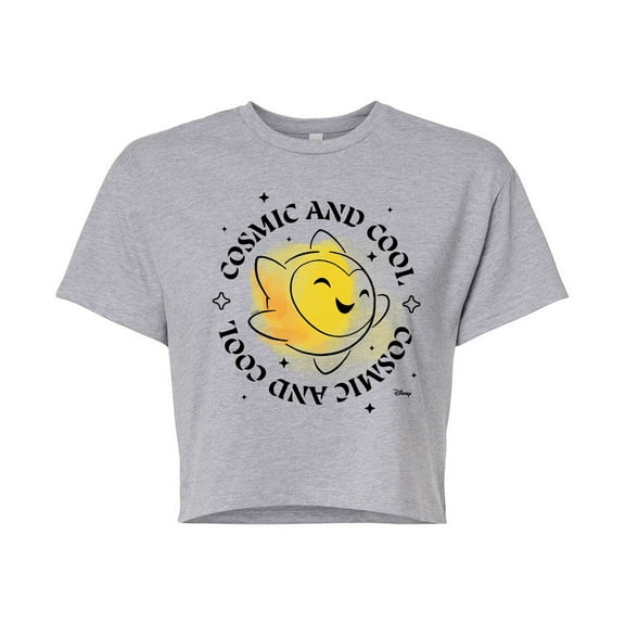 Disney Wish - Cosmic Cool Star - Juniors Cropped Cotton Blend T-Shirt