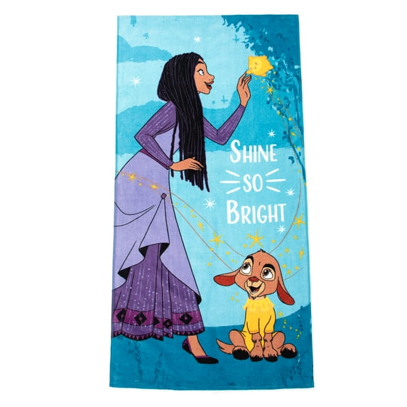 Disney Wish Cotton Kids Beach Towel, 28" X 58"