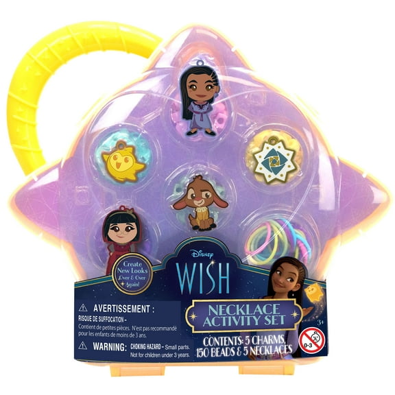 Disney: Wish DIY Necklace Activity Set with Charms & Beads, Kids Ages 3+