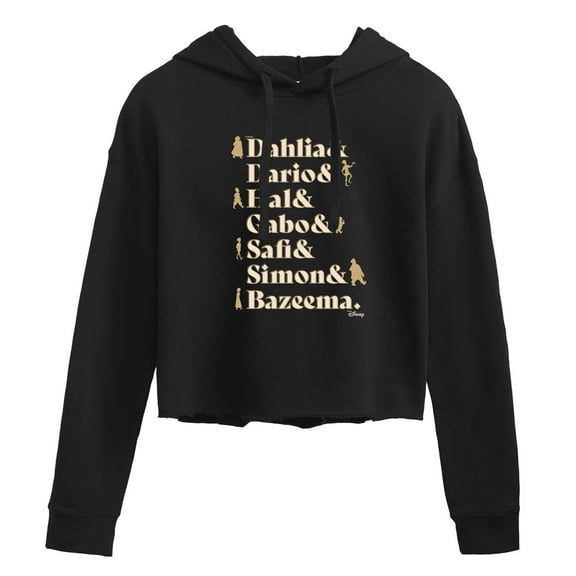 Disney Wish - Dahlia Dario Hal Gabo Safi Simon Bazeema - Juniors Cropped Pullover Hoodie