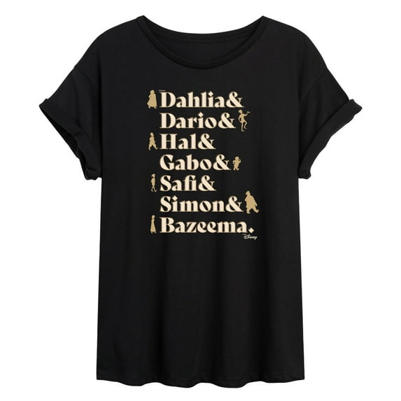 Disney Wish - Dahlia Dario Hal Gabo Safi Simon Bazeema - Juniors Ideal Flowy Muscle T-Shirt