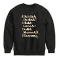 thumbnail image 1 of Disney Wish - Dahlia Dario Hal Gabo Safi Simon Bazeema - Toddler & Youth Crewneck Fleece Sweatshirt, 1 of 5