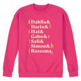 thumbnail image 1 of Disney Wish - Dahlia, Darlo, Hal, Gabo, Safi, Simon, & Bazeema - Men's Crew Neck Fleece Pullover, 1 of 4