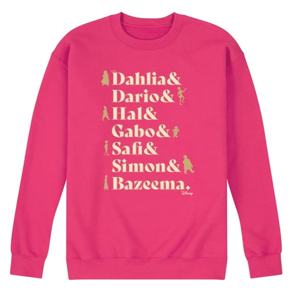 Disney Wish - Dahlia, Darlo, Hal, Gabo, Safi, Simon, & Bazeema - Men's Crew Neck Fleece Pullover