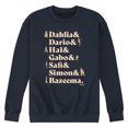thumbnail image 1 of Disney Wish - Dahlia, Darlo, Hal, Gabo, Safi, Simon, & Bazeema - Men's Crew Neck Fleece Pullover, 1 of 5