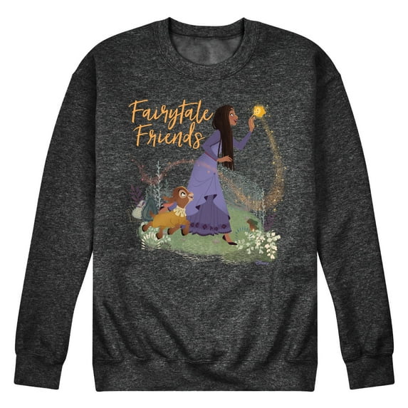 Disney Wish - Fairytale Friends - Men's Crew Neck Fleece Pullover