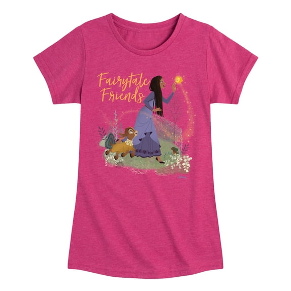 Disney Wish - Fairytale Friends - Toddler & Youth Girls Short Sleeve Graphic T-Shirt
