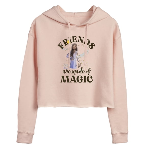 Disney Wish - Friends Are Made Of Magic - Juniors Cropped Pullover Hoodie