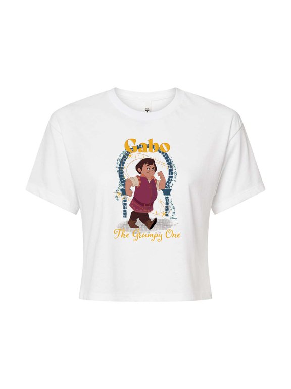 Wish - Gabo The Grumpy One - Juniors Cropped Cotton Blend T-Shirt