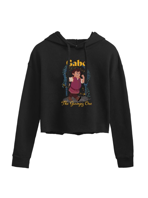 - Gabo The Grumpy One Women's Cropped Graphic Hoodie