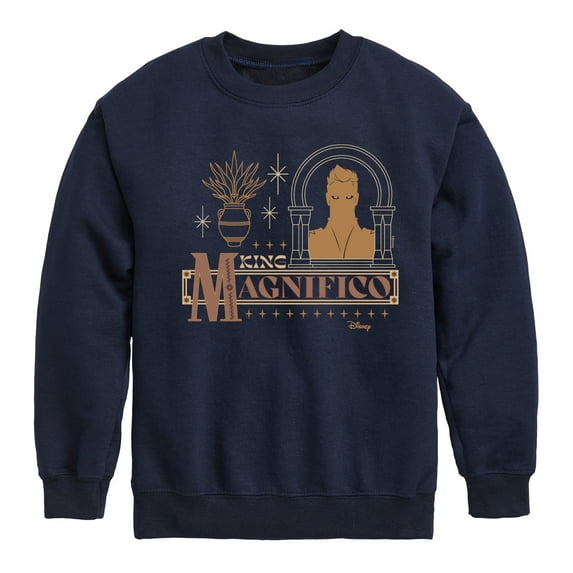 Disney Wish - King Magnifico Badge - Toddler & Youth Crewneck Fleece Sweatshirt