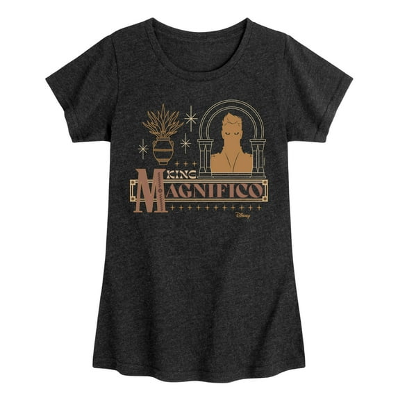 Disney Wish - King Magnifico Badge - Toddler & Youth Girls Short Sleeve Graphic T-Shirt