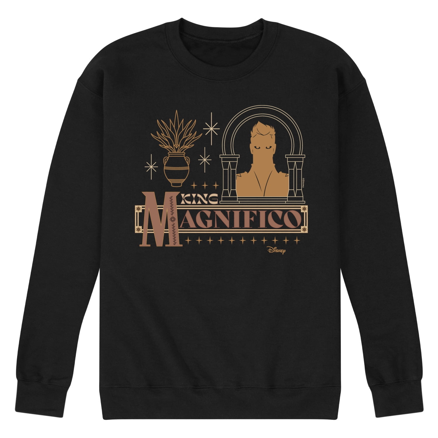 Disney Wish - King Magnifico - Men's Crew Neck Fleece Pullover ...