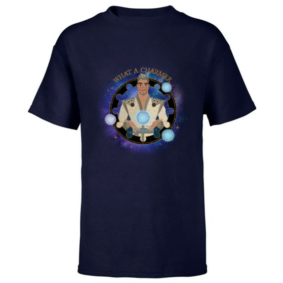 Disney Wish King Magnifico What a Charmer - Short Sleeve T-Shirt for Kids - Customized-Navy