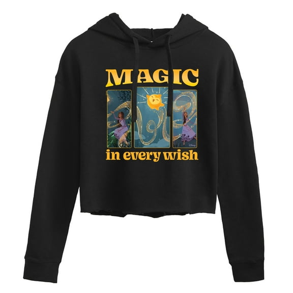 Disney Wish - Magic In Every Wish - Juniors Cropped Pullover Hoodie