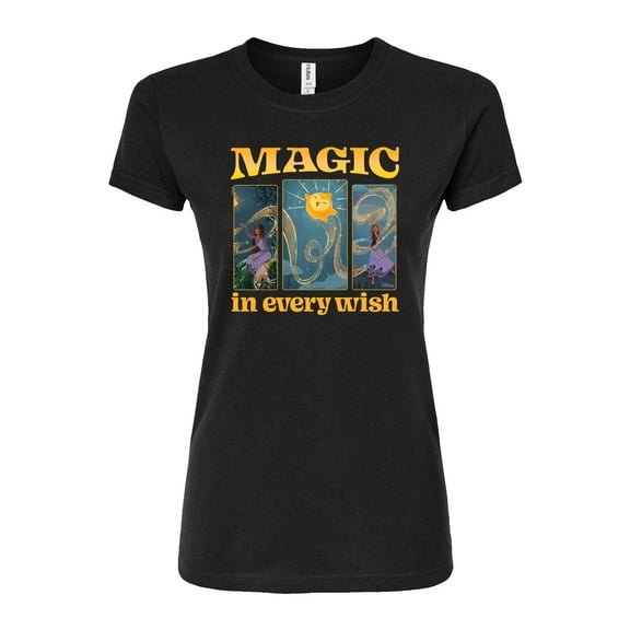 Disney Wish - Magic In Every Wish - Juniors Fitted Graphic T-Shirt