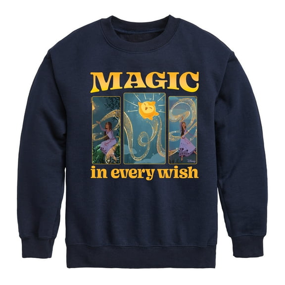 Disney Wish - Magic In Every Wish - Toddler & Youth Crewneck Fleece Sweatshirt