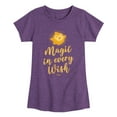 thumbnail image 1 of Disney Wish - Magic In Every Wish - Toddler & Youth Girls Short Sleeve Graphic T-Shirt, 1 of 5