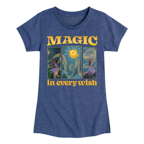 Disney Wish - Magic In Every Wish - Toddler & Youth Girls Short Sleeve Graphic T-Shirt