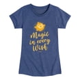 thumbnail image 1 of Disney Wish - Magic In Every Wish - Toddler & Youth Girls Short Sleeve Graphic T-Shirt, 1 of 5