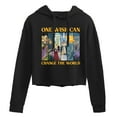 thumbnail image 1 of Disney Wish - One Wish Can Change The World - Juniors Cropped Pullover Hoodie, 1 of 5