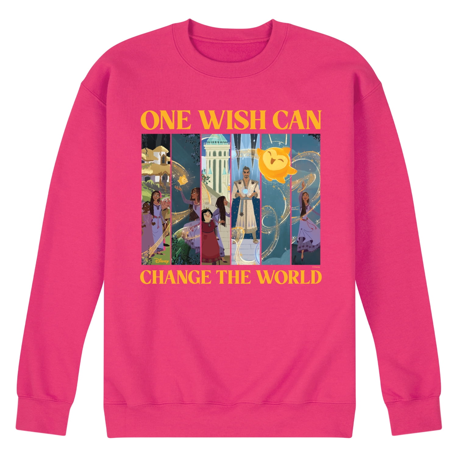 Disney Wish - One Wish Can Change The World - Men's Crew Neck Fleece ...