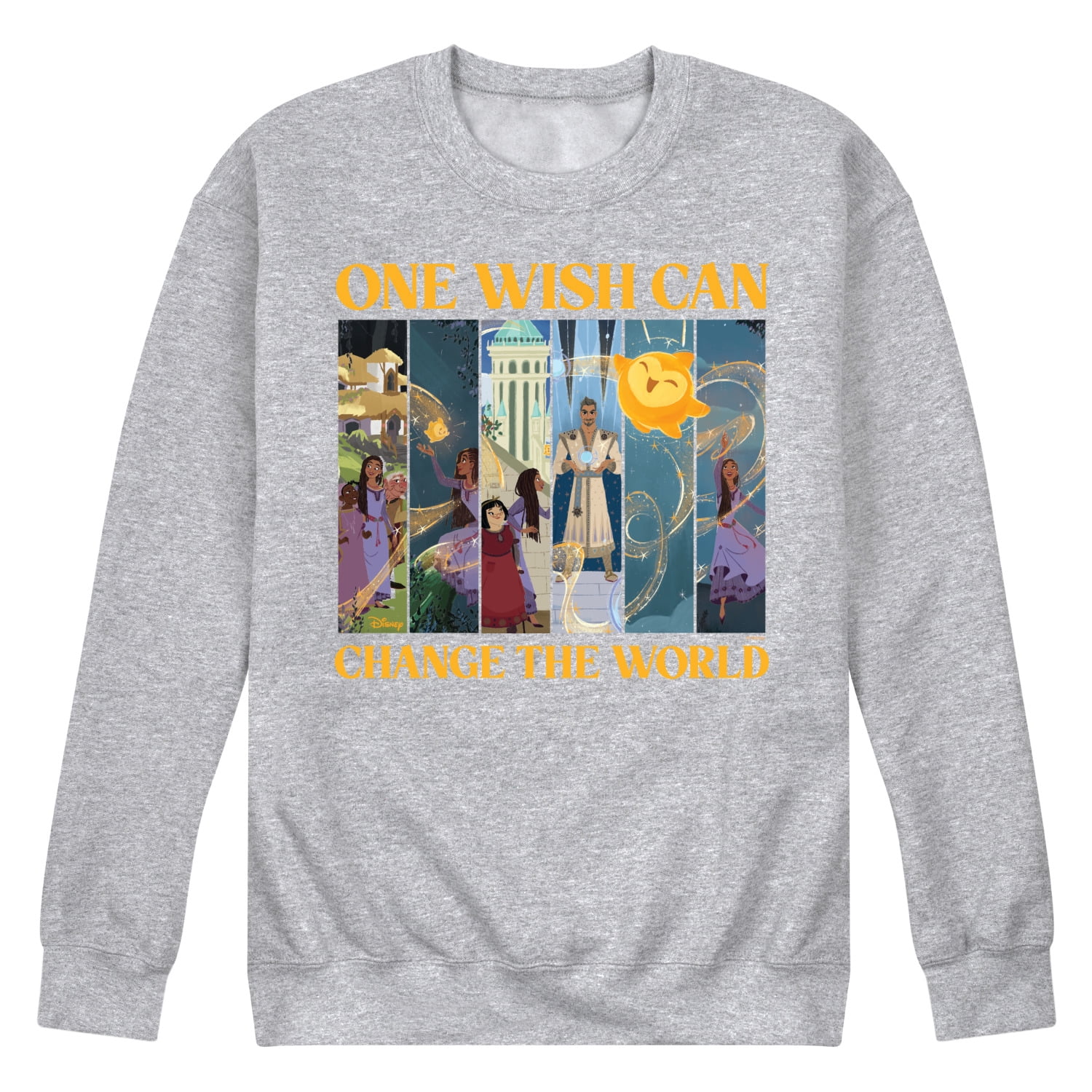 Disney Wish - One Wish Can Change The World - Men's Crew Neck Fleece ...