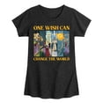 thumbnail image 1 of Disney Wish - One Wish Can Change The World - Toddler & Youth Girls Short Sleeve Graphic T-Shirt, 1 of 5