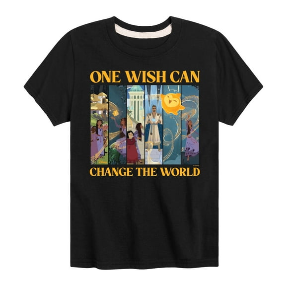 Disney Wish - One Wish Can Change The World - Toddler & Youth Short Sleeve Graphic T-Shirt