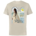 thumbnail image 1 of Disney Wish Queen Amaya Rosas Royalty - Short Sleeve Cotton T-Shirt for Adults - Customized-Natural, 1 of 5