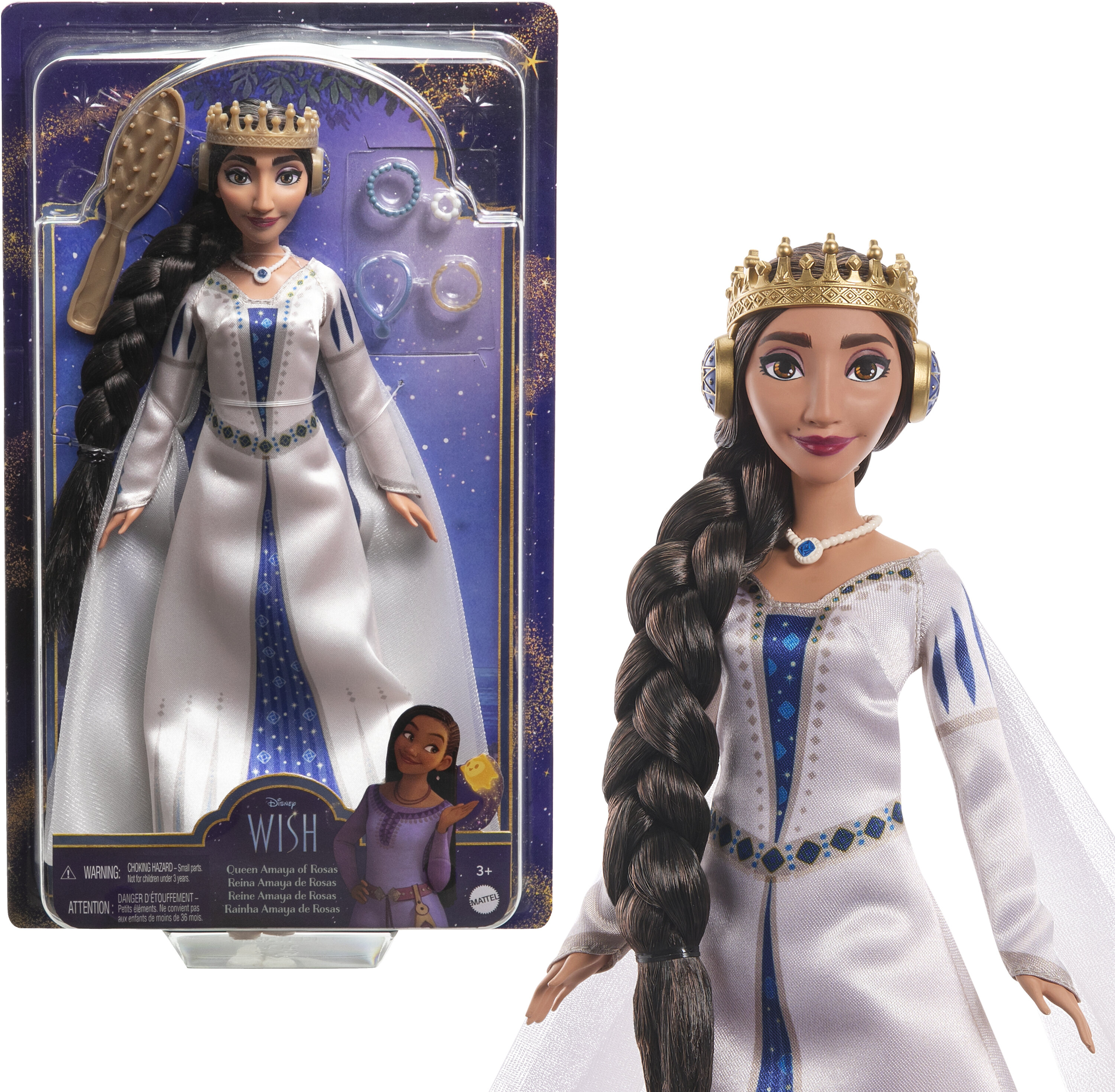 Disney Wish Queen Amaya of Rosas 11 inch Fashion Doll, Posable Doll & Accessories - image 1 of 7